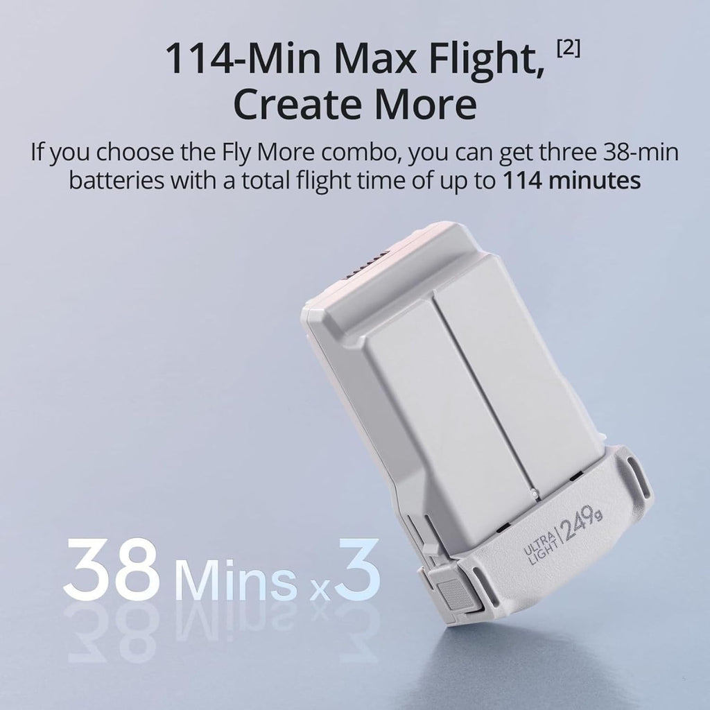 DJI Mini 3 Fly More Combo (DJI RC), Drones with Camera for Adults 4K, 3 Batteries for 114-min Flight Time, Vertical Shooting, 32800ft (10km) Video Transmission, Lightweight Mini Drone for Beginners