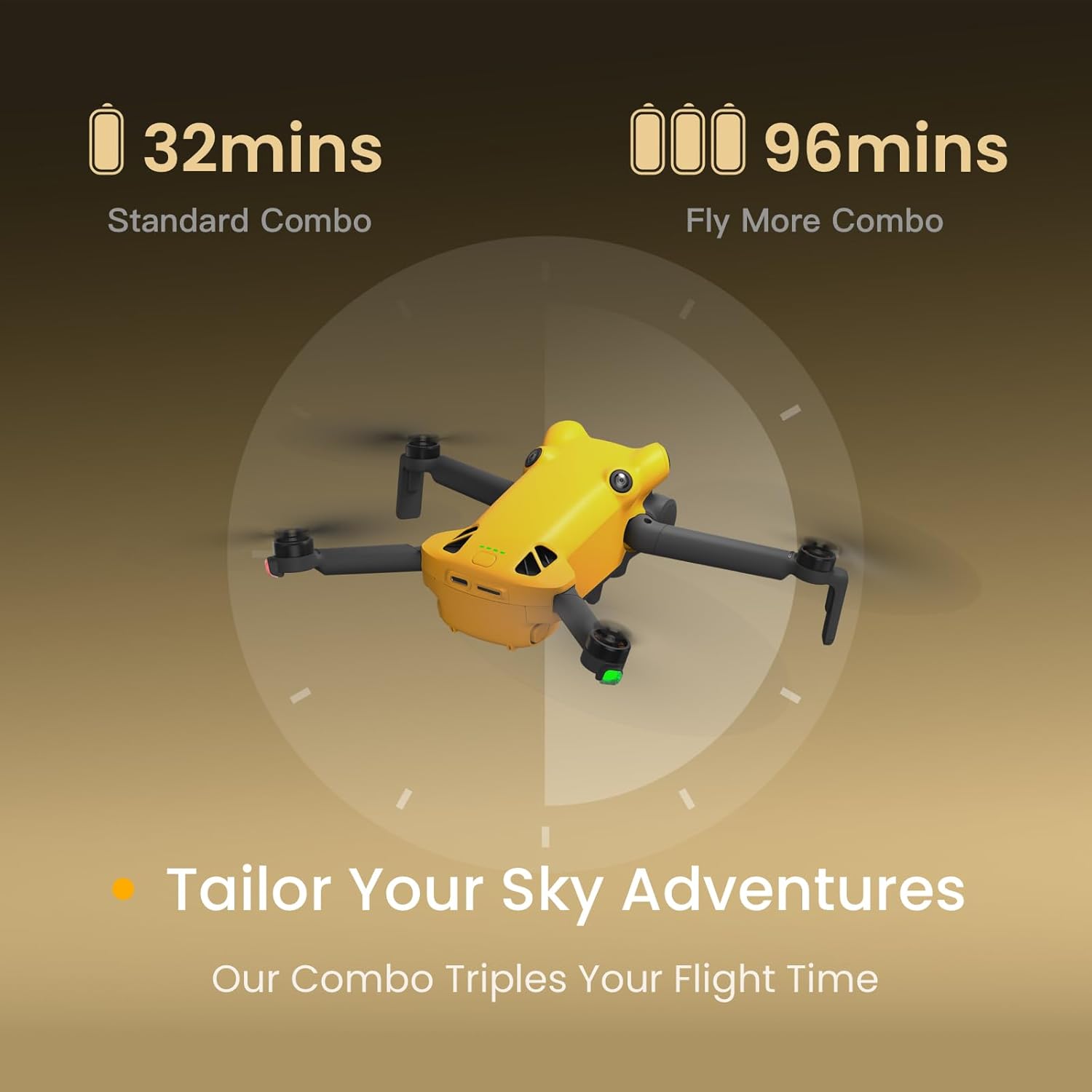 X1 Fly More Combo, Drone with Camera 4K for Adults, 8K Photo, Under 249g, 50000ft Transmission, 96-Min Flight Time with 3 Batteries
