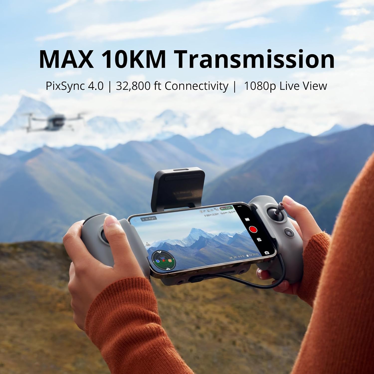 Potensic ATOM 2 Drone with Camera for Adults 4K Video, 8K Photo, Under 249g, 3-Axis Gimbal, 10KM Transmission, AI Track, Vertical Shooting, AI Night Shot, QuickShots, Fly More Combo (96-Min Flight)
