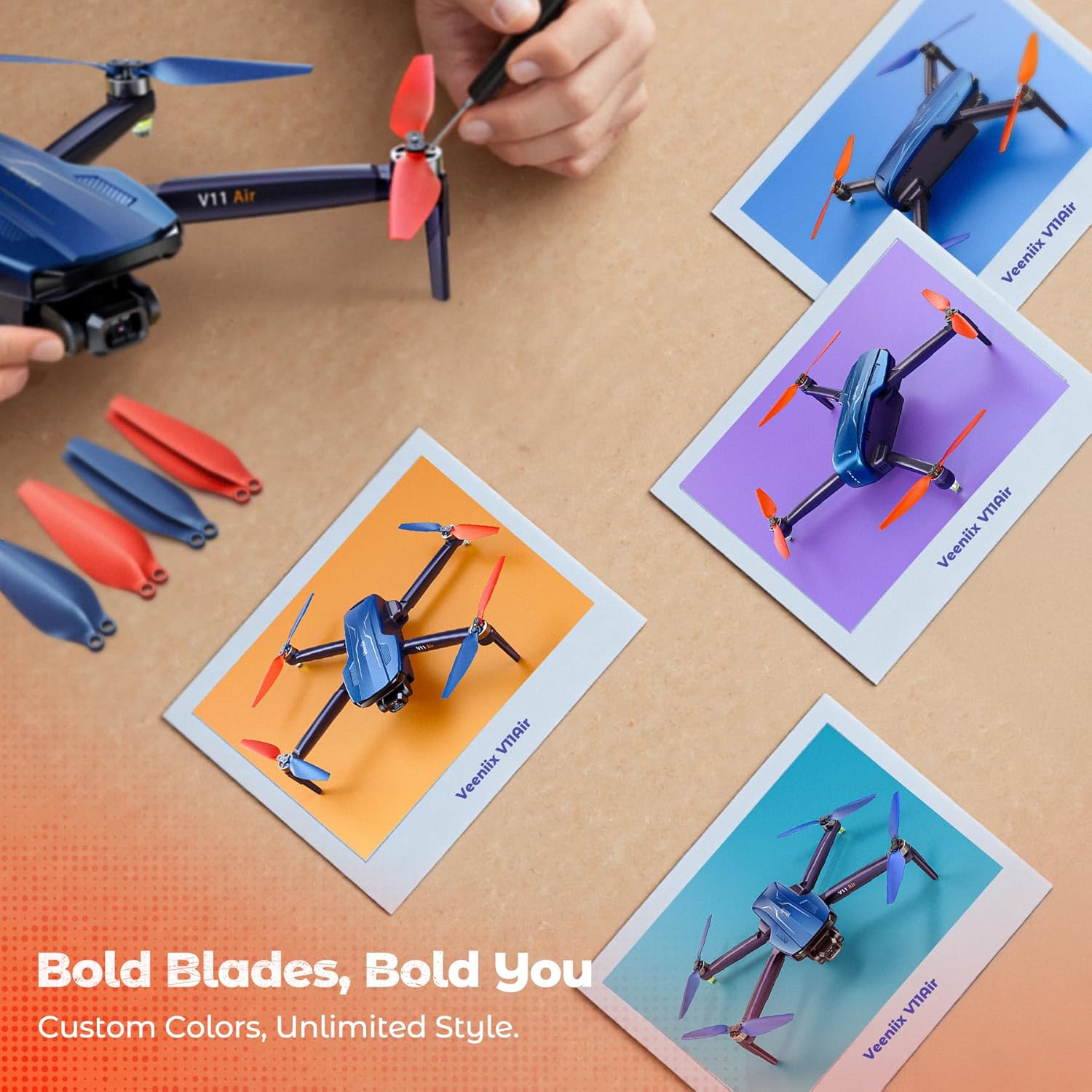 V11Air Drone with 6K Camera for Adults, 3-Axis Gimbal Drones with 4K/30fps Video, 10000ft FPV Transmission Professional Drone, 70Mins Long Flight Time, GPS Smart Control, Beginner friendly