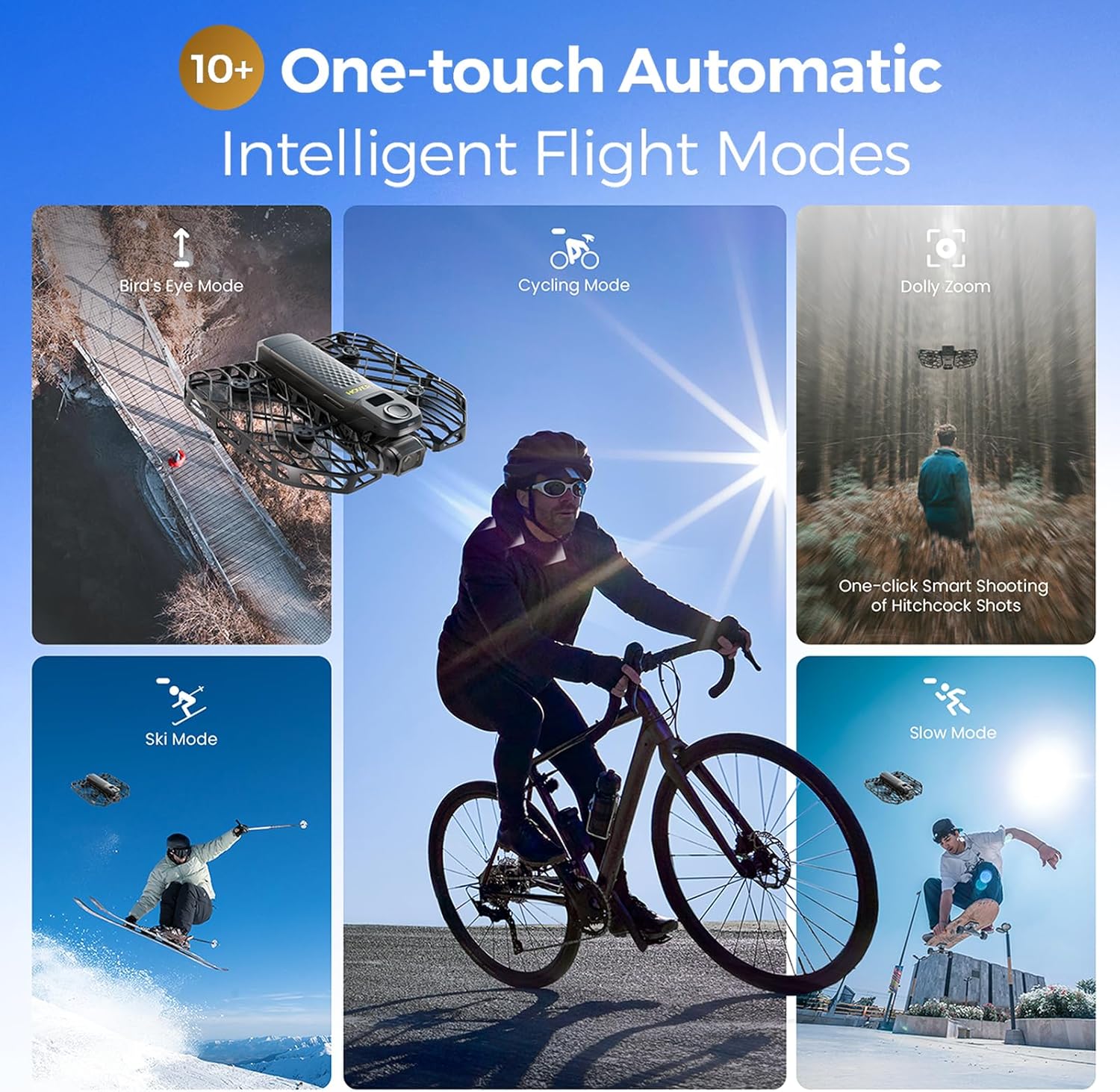 X1 PROMAX 8K Action Flying Camera, Foldable Drone with Camera with 42 KM/H Follow Speed, 10+ Fully Automatic Flight Modes, Fly Anywhere with OmniTerrain, SmoothCapture 2.0(Cycling Combo)